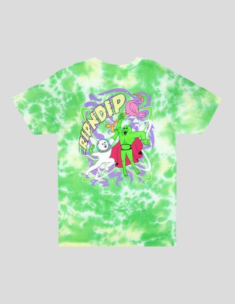 RIPNDIP T-shirt tee astronomica verde illuminazione lavaggio
